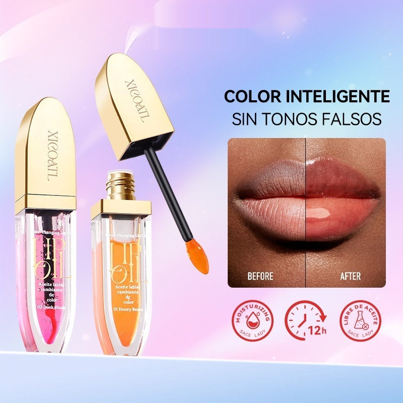 Lip Gloss Color Changing Lip Oil Lip Nourishing Moisturizing Hydrating