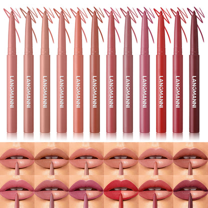 Twelve-color Matte Lip Liner