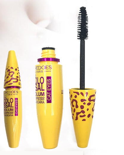 Growth Mascara Leopard-shaped Yellow Tube Thick Curling Waterproof Mascara