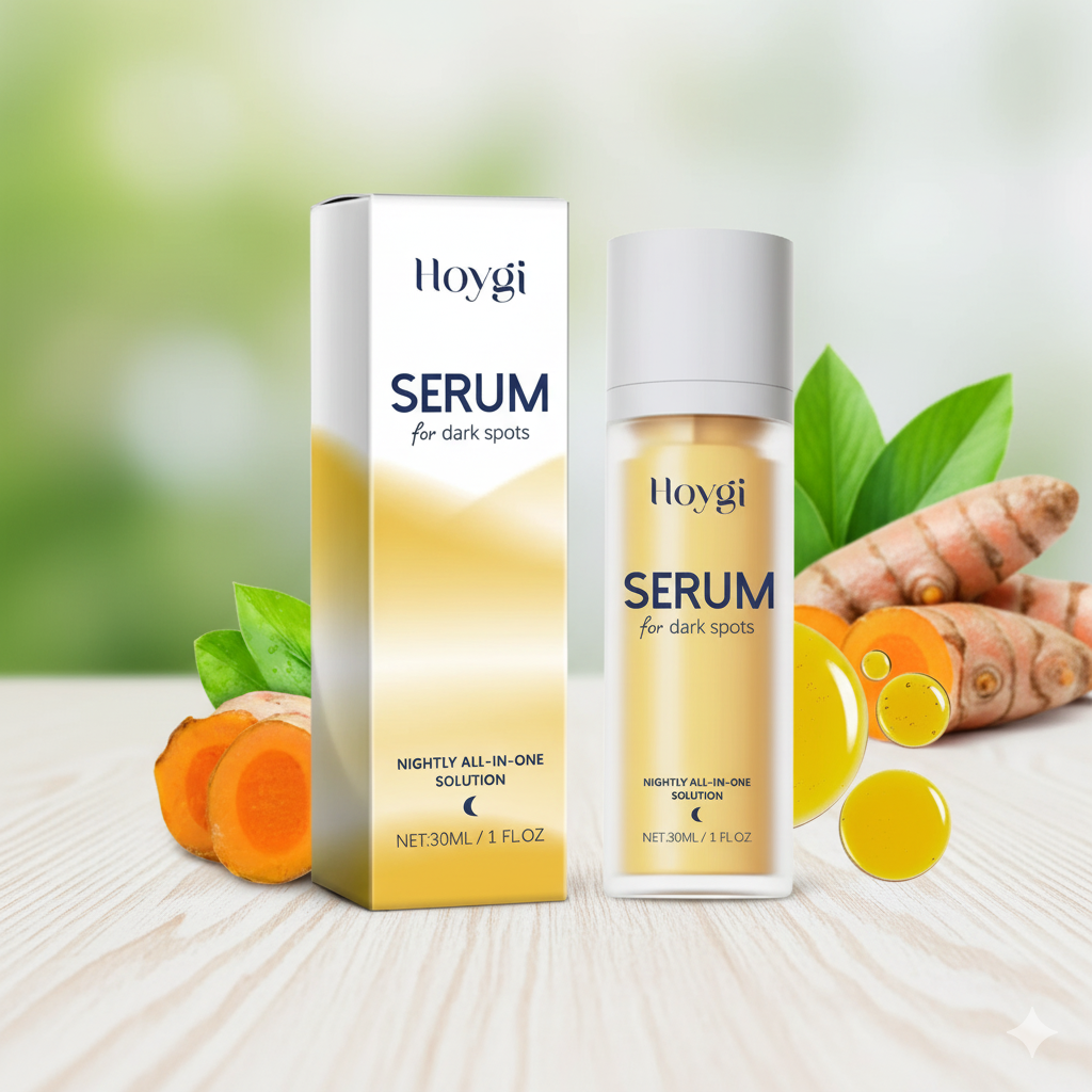 HOYGI for Dark Spots - All-in-One Nightly Serum for Fading Dark Spots & Evening Skin Tone with Retinol, Kojic Acid & Tranexamic Acid